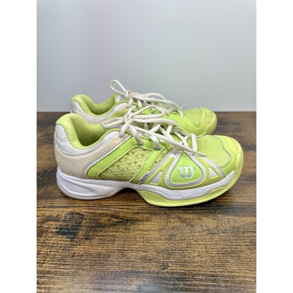 Wilson Stance Elite HC Women Tennis Shoes Cyber Green Size 5.5 Low Top Athletic